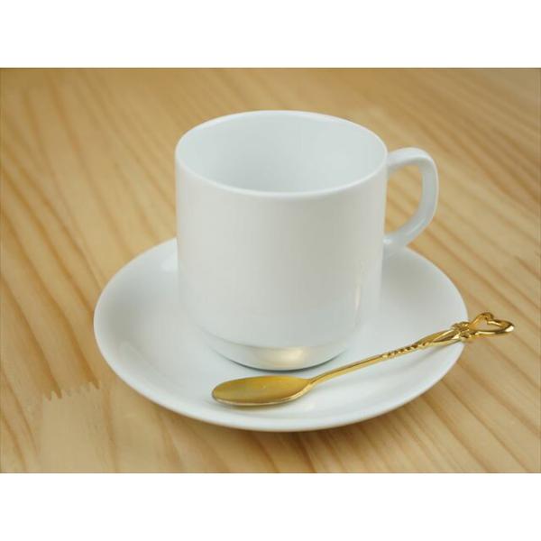 コーヒーカップ＆ソーサー 270cc スタック 白 一部、アウトレット品を含む 白磁 陶器 新生活 洋食器 コーヒー碗 スープカップ 業務用 食器 ポーセリンアート