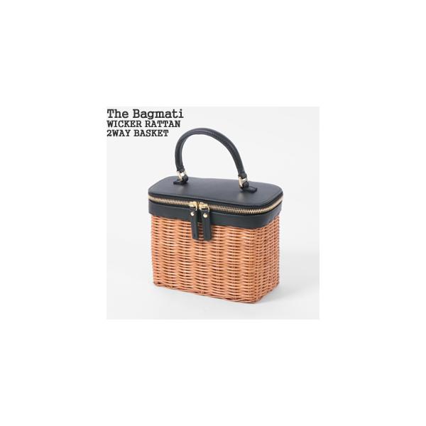 The Bagmati ウィッカー編み ラタン カウレザー 2way かごバッグ The Bagmati｜2wayかごバッグ ウィッカー編みラタン×カウレザー