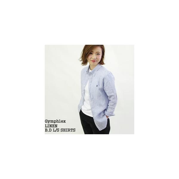 クーポン対象外 ss ジムフレックス Gymphlex リネンボタンダウン長袖シャツ ストライプ J 0872lnp レディース Buyee Buyee Japanese Proxy Service Buy From Japan Bot Online