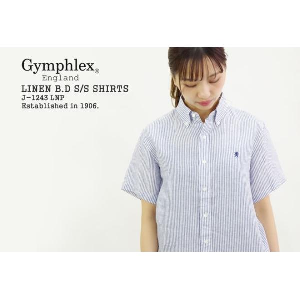 クーポン対象外 ジムフレックス Gymphlex リネンボタンダウン半袖シャツ ストライプ J 1243lnp レディース Buyee Buyee Japanese Proxy Service Buy From Japan Bot Online