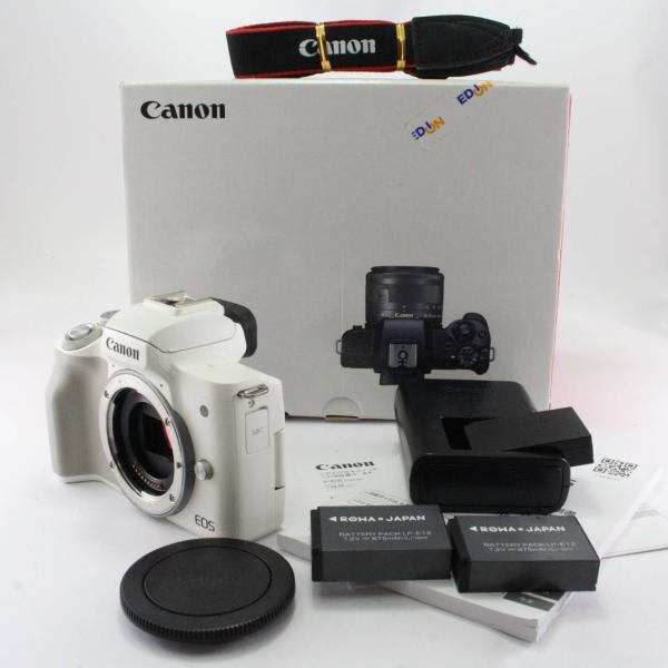 EOS DIGITAL Canon ミラーレス一眼カメラ Kiss M2 ボディー ホワイト
