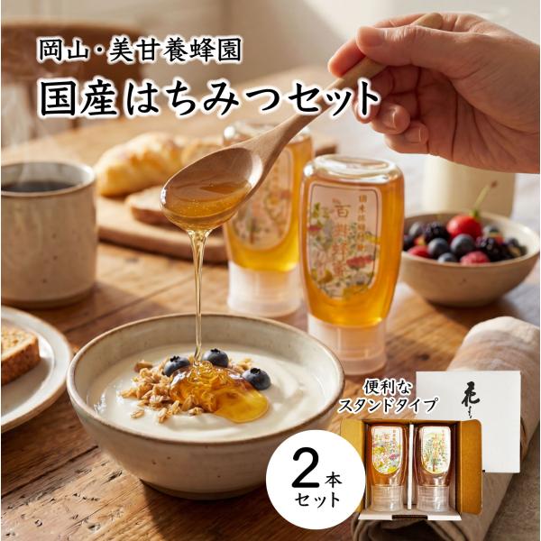【新商品】 国産はちみつセット 蜂蜜 国産 岡山県産 非加熱 百花蜜 山蜂蜜