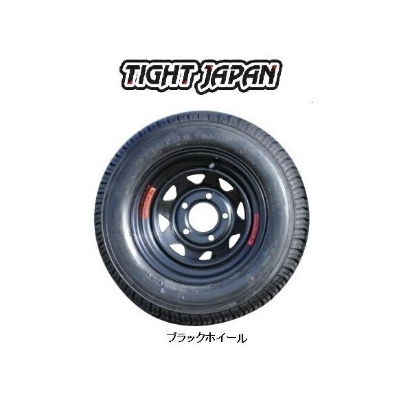 ①マックストレーラー　タイトジャパン　12インチ スチールホイール タイヤセット トレーラータイヤ - タイトジャパン：ヒッチメンバー/カーゴ