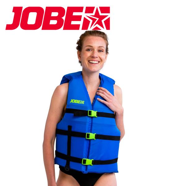 JOBE Universal Life Vest Blueユニバーサル ライフベスト ブルーサイドが開いているので、さまざまなサイズや体型に合わせて調整できます。YKK バックルと 3 本の調節可能なウェビング ストラップで優れたフィット感...