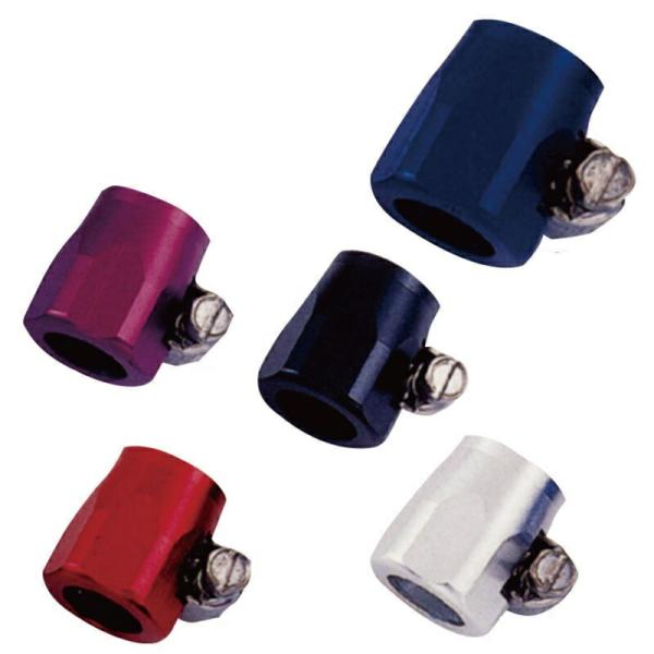 【適応】ホース外径Φ15.8mm【用途】ホースの外れ防止に【材質】クランプ：オールステンレス、本体：アルミホース外観をスタイリッシュに演出いたしますJL80052BLブルーJL80052RDレッドJL80052BKブラックJL80052PU...