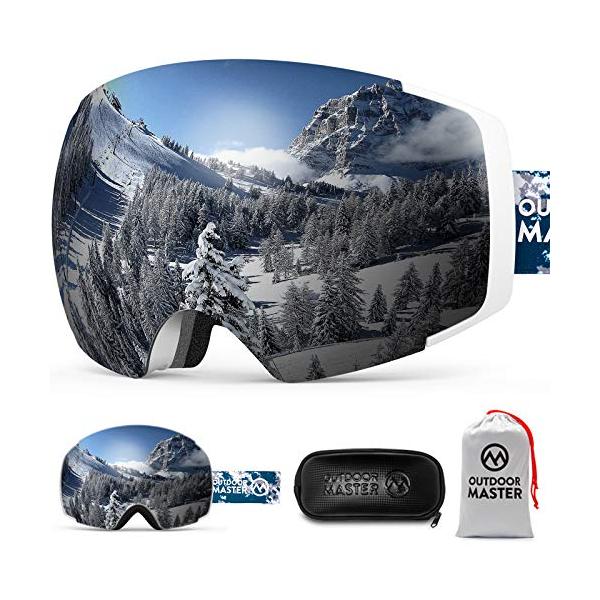 スキーゴーグル 両層磁気レンズ