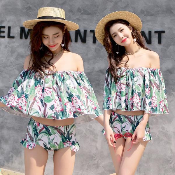 定番人気 レディース水着 セパレート ビスチェ オフショル 花柄 フリル フレア バックオープン 女子用 フィットネス Swimsuit 大サイズ有 Buyee 日本代购平台 产品购物网站大全 Buyee一站式代购 Bot Online
