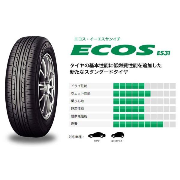 ECOS YOKOHAMA 205/55R16 ES31 エコス 新品国産タイヤ 4本セット ECOS YOKOHAMA 205/55R16 ES31 エコス 新品国産タイヤ 4本セット