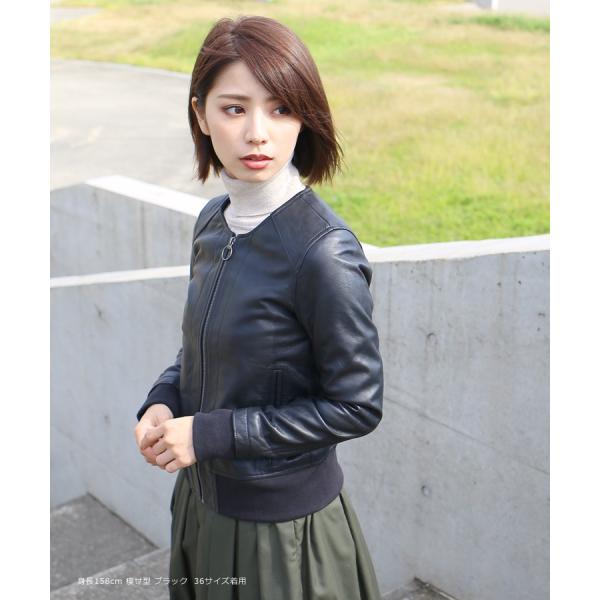 本革 リブ ノーカラー レザージャケット レディース ラムレザー 革ジャン 全4色 L248 Buyee Buyee 提供一站式最全面最专业现地yahoo Japan拍卖代bid代拍代购服务 Bot Online