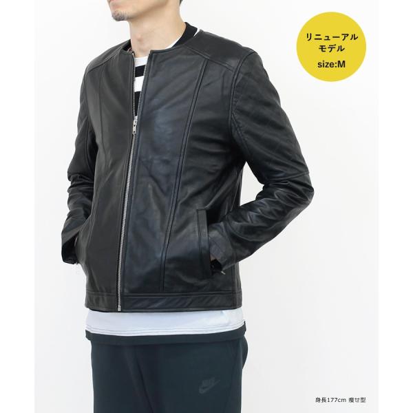 本革 レザージャケット メンズ ノーカラー ブラック 革ジャン 襟なし ラムレザー ふだん着レザー L864 L957 /【Buyee】 本革 レザージャケット メンズ ノーカラー ブラック 革ジャン 襟なし ラムレザー ふだん着レザー L864 L957 /【Buyee】