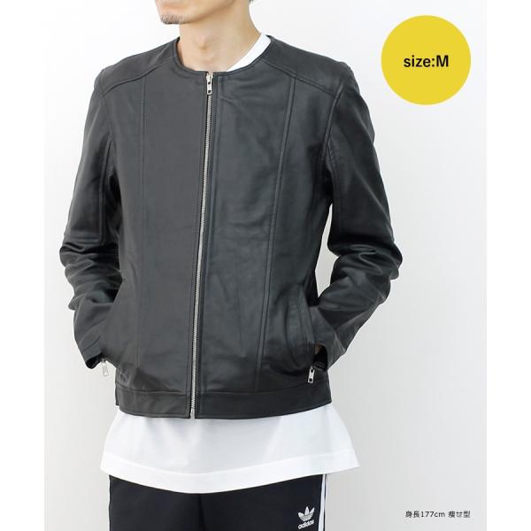 本革 ノーカラー レザージャケット メンズ ブラック 革ジャン ふだん着レザー L957 Nq Buyee Buyee Japanese Proxy Service Buy From Japan Bot Online