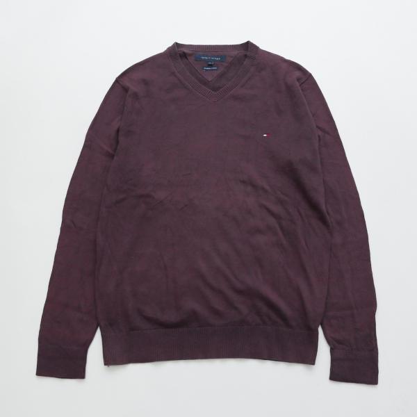 中古 トミーヒルフィガー TOMMY HILFIGER  Vネック  セーター 古着  UR-0151