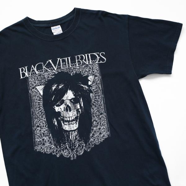 中古 ブラック・ベイル・ブライズ Black Veil Brides ギルダン GILDAN プリント Tシャツ バンドT 古着 UR-0267