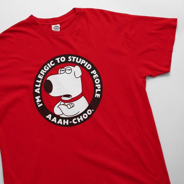 中古 デルタ DELTA 犬 ドッグ キャラクター プリント Tシャツ XLサイズ レッド 赤 古着  UR-0413