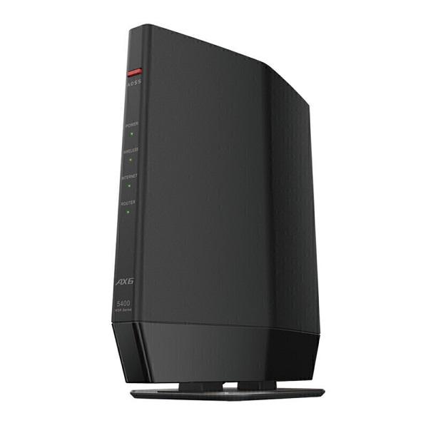 [箱破損 または 箱汚れ品] BUFFALO  WSR-5400AX6P-BK(ブラック) Wi-Fi 6(11ax)対応Wi-Fiルーター