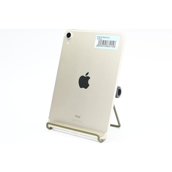 [中古]Apple iPad mini (第6世代) Wi-Fi+Cellular(SIMフリー) 64GB スターライト MK8C3J/A