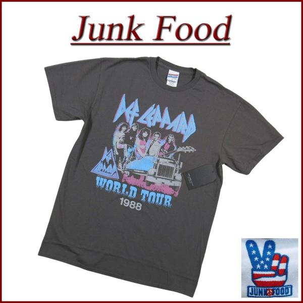 JUNK FOOD - ジャンクフードVネックtee JUNKFOOD JUNK FOOD ジャンクフード デフ・レパード ビンテージ