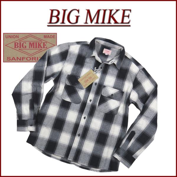 BIG MIKE（ビッグマイク） 復刻 長袖 オンブレチェック ヘビー