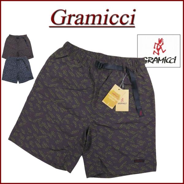 Gramicci グラミチ NYLON PACKABLE G-SHORT デュラブル ナイロン パッカブル リーフ柄 総柄 Gショーツ G6SM-P082