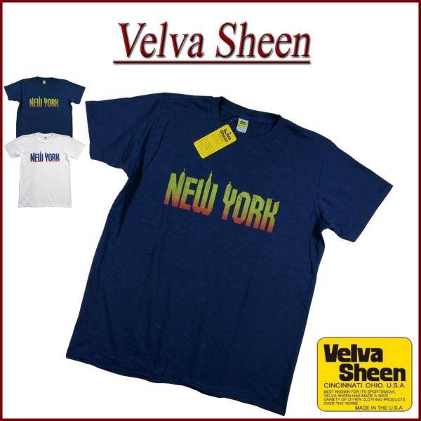Velva Sheen ベルバシーン USA製 NEW YORK TEE 半袖 スラブ Tシャツ 162119