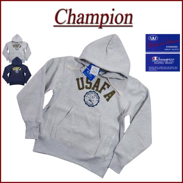 Champion USAFA リバースウィーブ プルオーバー パーカー 単色 海外限定 Champion 