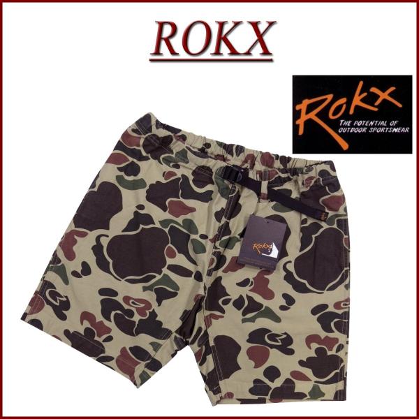 ROKX ロックス ダックハンター カモフラージュ コットンストレッチ ショートパンツ RXMS193028