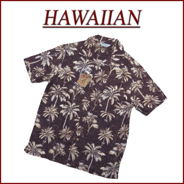 メンズ3Lシルク100%ララカイ マナカレイ和柄半袖アロハシャツ ヴィンテージ メンズ3Lシルク100%ララカイ マナカレイ和柄半袖アロハシャツ