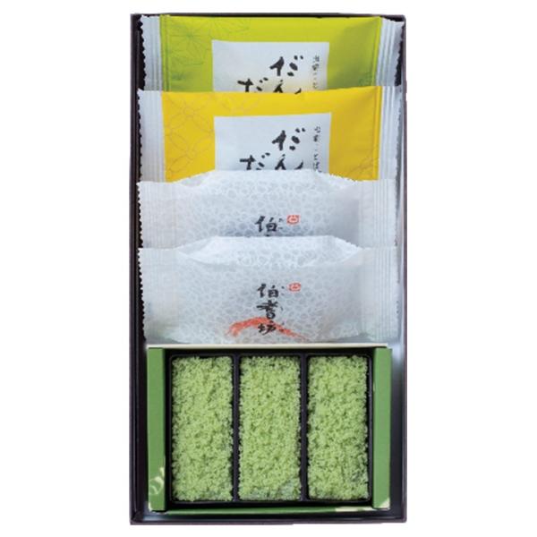 明治7年創業の老舗和菓子店。以来、茶人大名でもある松平不昧公が開花させた茶の湯文化とともに、その伝統と技法を守り歴史を重ね、手作り和菓子の技を現在に伝えています。代表銘菓で求肥の「若草」、小豆のお菓子「伯耆坊」、焼菓子の「だんだん」を詰合せ...