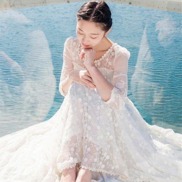 ついに再販開始 セクシー 総レース 白 ワンピース ホワイト ドレス