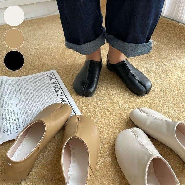 タビフラットシューズ 足袋 カジュアル 楽ちん 丸トゥ タビ トレンド 韓国ファッション Juancf Juan Co 通販 Yahoo ショッピング