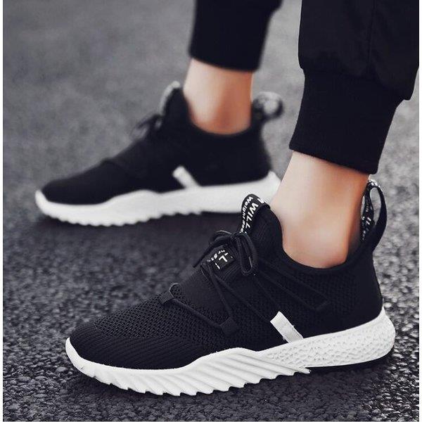 スニーカー メンズ 黒 安いスニーカー 厚底 ウォーキングシューズ カジュアル 通気性 ランニング メッシュ 運動靴 激安スニーカーおしゃれ Xrxcaiy Juan Co 通販 Yahoo ショッピング