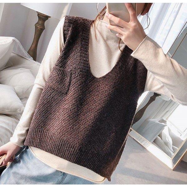 ニットベスト トップスニット おしゃれ 大人可愛い トレンドカラー トレンドコーデ ニットベスト レディース 人気ニット Xrxlanlb Juan Co 通販 Yahoo ショッピング