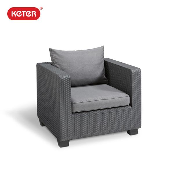 ���^���� �K�[�f���\�t�@�u �V���O���\�t�@ �P�^�[�iKETER�j �T���^�iSalta SINGLE SOFA 144900�j�v��81.5cm