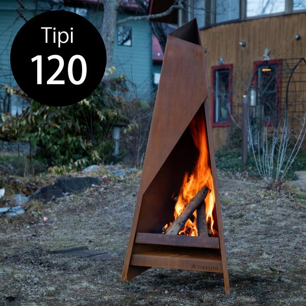 FIRESIDE（ファイヤーサイド） 耐候性合金仕様 薪式ガーデンストーブ