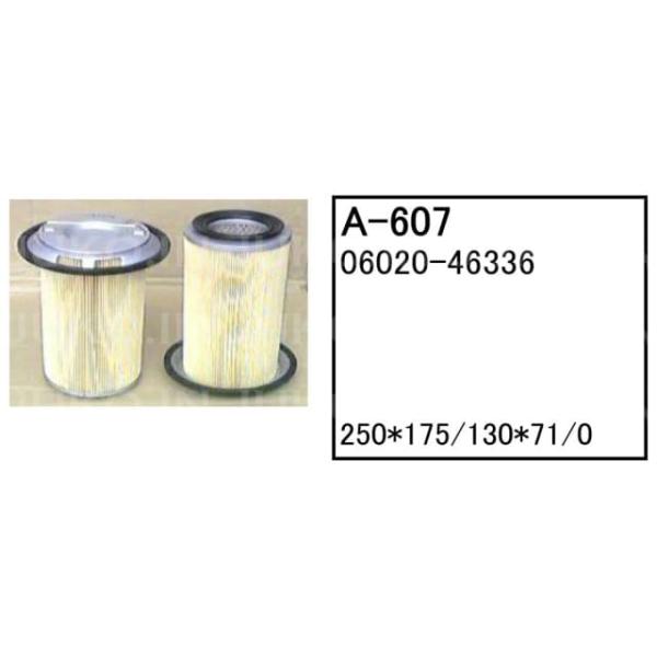 エアーエレメント A-607 コベルコ ミニショベル ユンボ バックホー SK40SR-3 SK40SR-5 SK50SR-3 他 フィルター