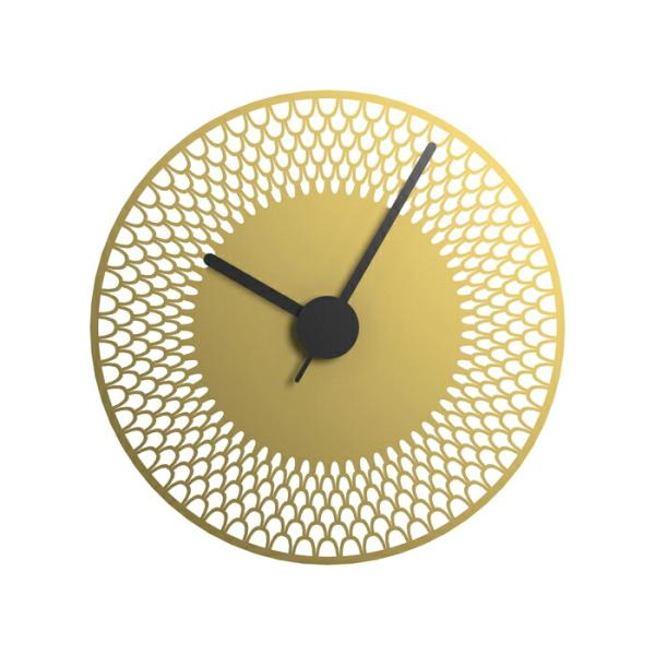 K-CLOCK NAMI 熟睡工房オリジナル 掛け時計 波模様 真鍮製 金属