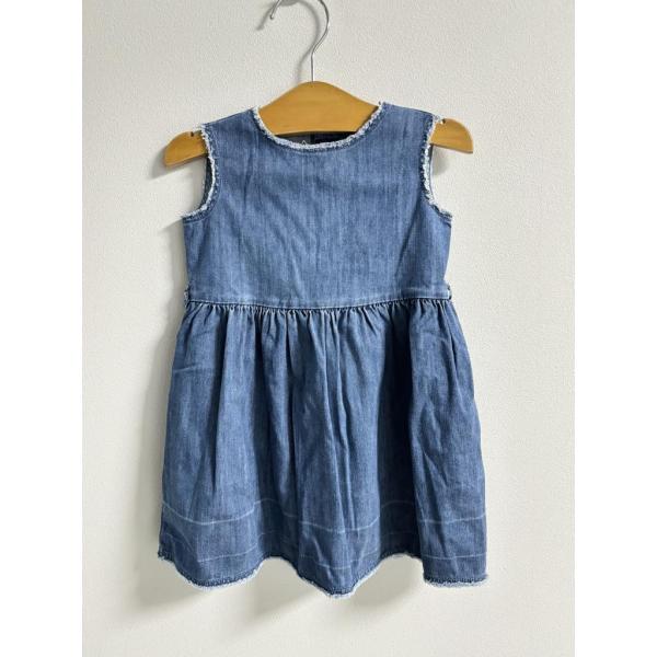 il gufo イルグッフォ デニムワンピース 2 anni 90cm デニムブルー ストレッチ素材 綿 ポリウレタン 女の子用 キッズ 3408445
