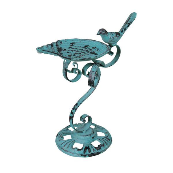 残1。アイアン製　バードフィダー アイアンバードフィーダー アンティークブルー : カントリー