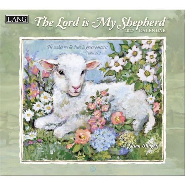 LANG 2027年ラングカレンダー The Lord Is My Shepherd ひつじ 羊