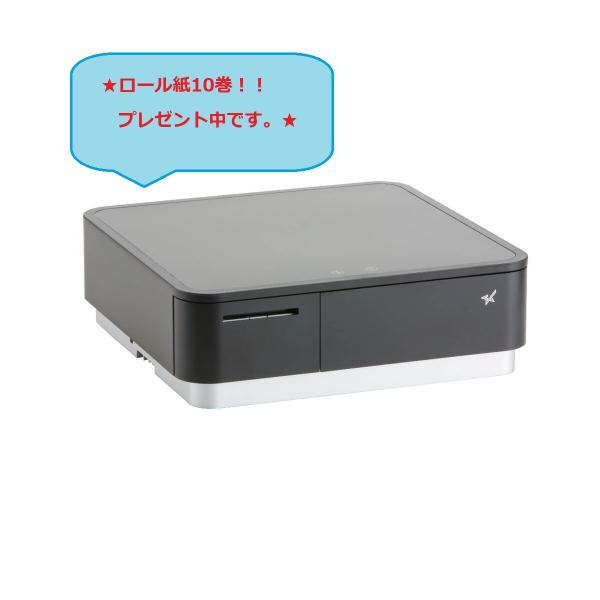 【ロール紙10巻付！】 スター精密 Ｓｔａｒ mPOP レジ エムポップ　POP10  BLK JP　ブラック　レシートプリンタ内蔵　Ａｉｒレジ　ユビレジ　スマレジ対応　　