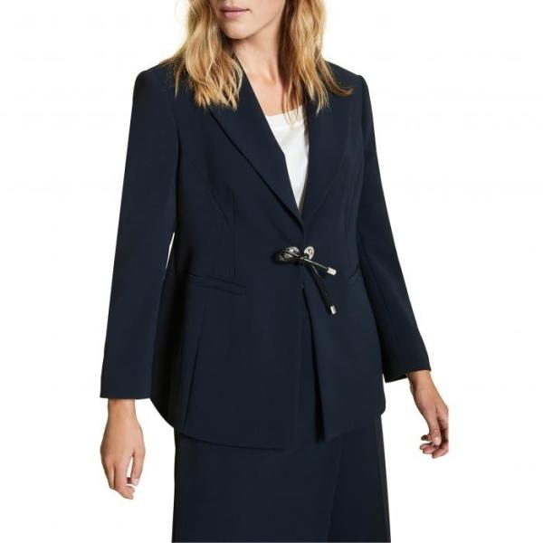 ジャケット パーカー ベスト Jacket 海外モデル レディース 女性用 ジャケット Marina Rinaldi Carnet その他トップス Carnet Tie Front Jacket y02navyblue 海外取寄せ 限定モデルの専門店
