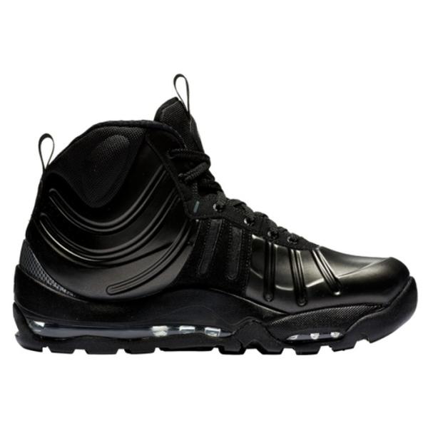nike foamposite boots black