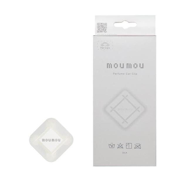 moumou(ムームー)パフュームクリップ(カーエアコン芳香剤)シルク(パウダリーで華やかな香り)車