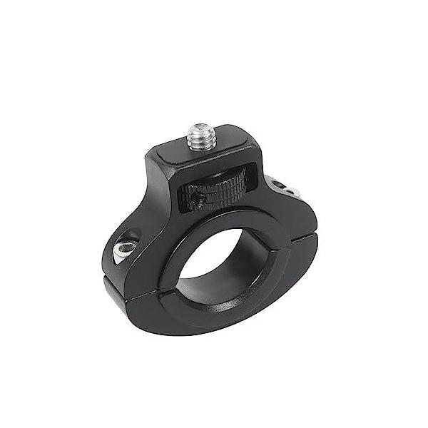 NovelGoal オートバイハンドルバークリップホルダー 1/4ネジ 自転車 バイク シートポストクランプ Gopro 13 アクションカメラアクセ