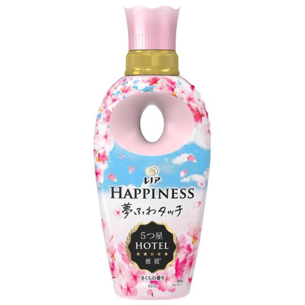 [季節]レノア ハピネス 夢ふわタッチ 柔軟剤 さくらの香り 本体 425mL