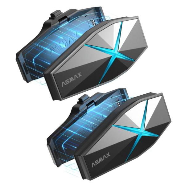 ASMAX F1 バイク インカム 10人同時通話 5GとMeshを自動切替 音声コントロール バイク用インカム Bluetooth5.3 50分でフ