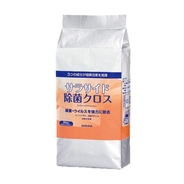 サラヤ 洗浄・除菌クロス サラサイド除菌クロス 80枚 詰替用 51682