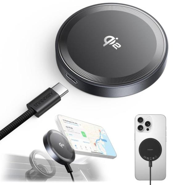 マグセーフ充電器 Qi2 15W急速充電 両面マグネット式