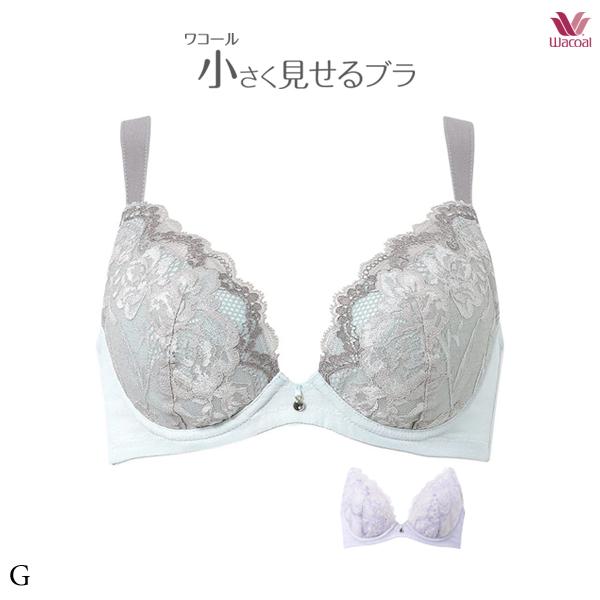 ワコール 小さく見せるブラ ブラジャー BRB329 Gカップ フルカップワイヤー [吸汗速乾メッシュ]
