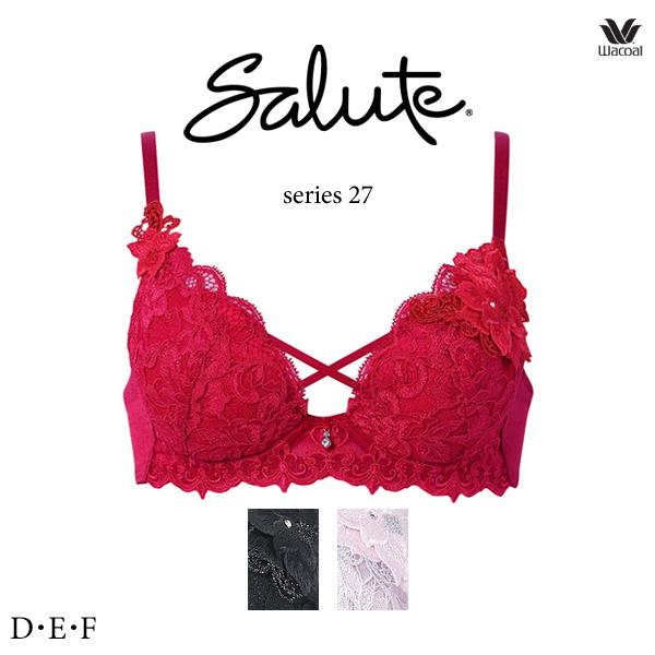 ワコール サルート 27G ブラジャー BTJ427 3/4カップワイヤー VIVA LINEブラ D・E・Fカップ